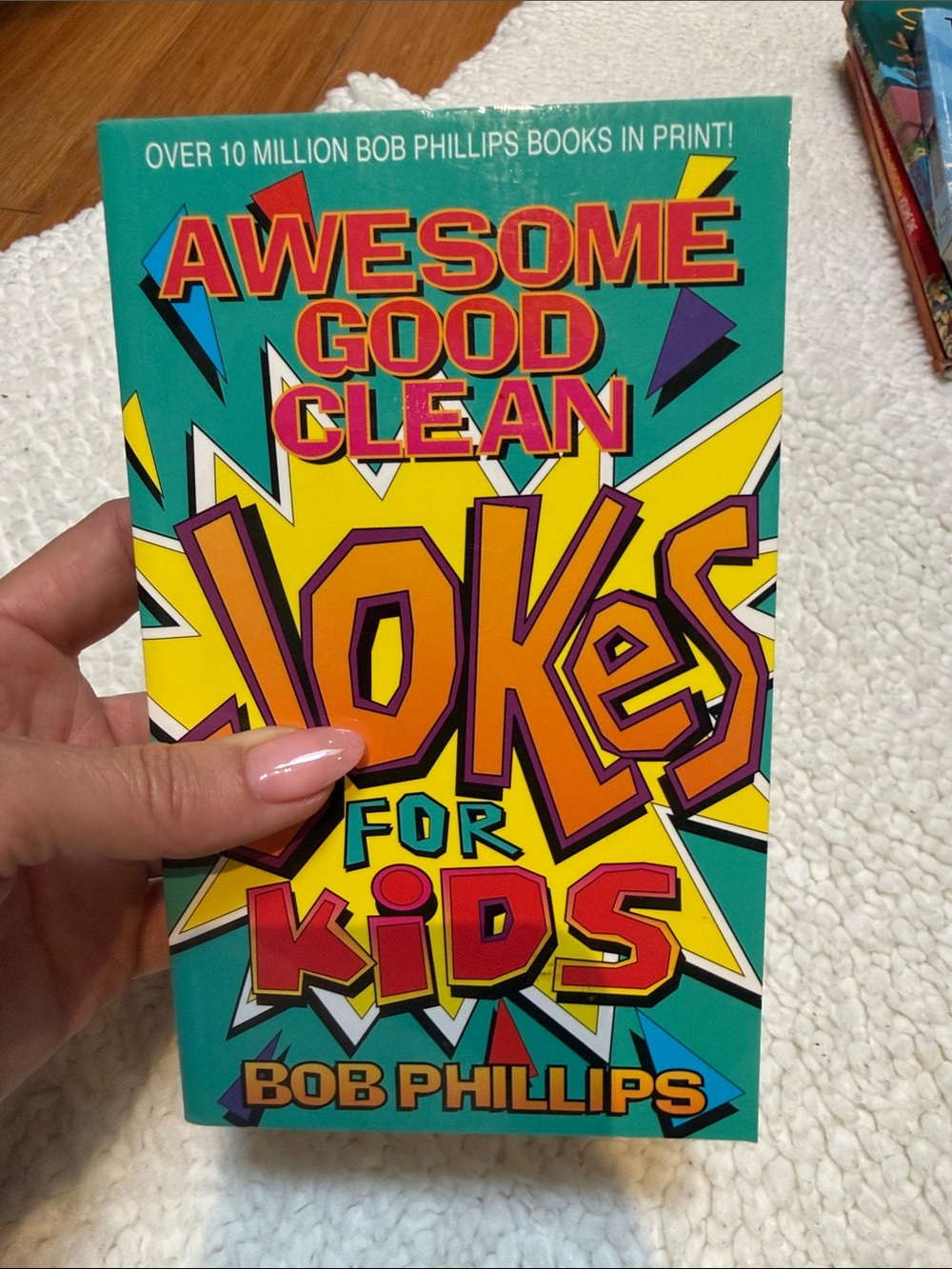 Awesome Good Clean Jokes for Kids - Bright Teal & Yellow Cover